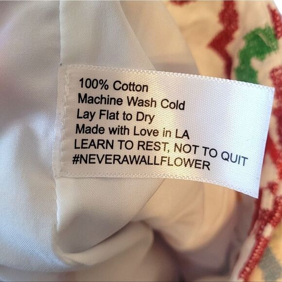 Never A Wallflower Women's White Floral Embroidered Ruffle Skirt Size XS - Picture 5 of 5